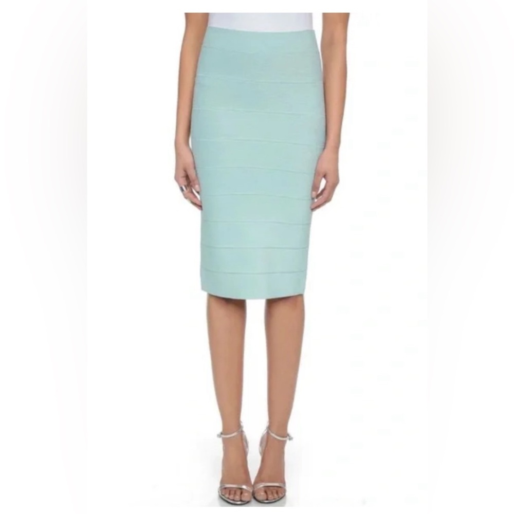 BCBGMAXAZRIA - Leger bandage  Skirt - Blue Breeze - Small